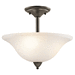 Kichler KK42879OZ Olde Bronze Semi Flush Mount Ceiling Light