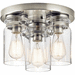 Kichler KK42891NI Brushed Nickel Flush Mount Ceiling Light