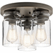 Kichler KK42891OZ Olde Bronze Flush Mount Ceiling Light