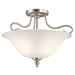 Kichler KK42900NI Brushed Nickel Semi Flush Mount Ceiling Light