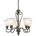 Kichler KK42906OZ Olde Bronze Mini Chandelier