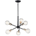 Kichler KK43095BK Black Mini Chandelier