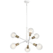 Kichler KK43095WH White Mini Chandelier