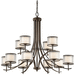 Kichler KK43151MIZ Mission Bronze Large Foyer Chandelier