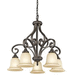 Kichler KK43158OZ Olde Bronze Mid Sized Chandelier