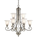 Kichler KK43159NI Brushed Nickel Mid Sized Chandelier