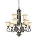 Kichler KK43159OZ Olde Bronze Mid Sized Chandelier