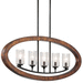 Kichler KK43186AUB Auburn Stained Linear Pendant