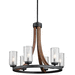 Kichler KK43193AUB Auburn Stained Finish Mini Chandelier