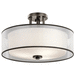 Kichler KK43194MIZ Mission Bronze Semi Flush Mount Ceiling Light