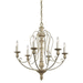 Kichler KK43257DAW Distressed Antique White Mid Sized Chandelier