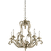 Kichler KK43265DAW Distressed Antique White Mid Sized Chandelier