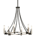 Kichler KK43290BK Black Mid Sized Chandelier