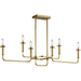 Kichler KK43362NBR Natural Brass Linear Pendant