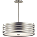 Kichler KK43390NI Brushed Nickel Drum Pendant