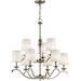 Kichler KK43393AP Antique Pewter Mid Sized Chandelier