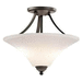 Kichler KK43512OZ Olde Bronze Semi Flush Mount Ceiling Light