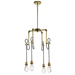 Kichler KK43587NBR Natural Brass Mini Chandelier