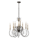 Kichler KK43618WZC Weathered Zinc Mid Sized Chandelier