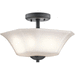 Kichler KK43636BK Black Semi Flush Mount Ceiling Light