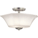 Kichler KK43636NI Brushed Nickel Semi Flush Mount Ceiling Light