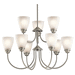 Kichler KK43639NI Brushed Nickel Mid Sized Chandelier