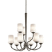 Kichler KK43666OZ Olde Bronze Mid Sized Chandelier