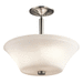 Kichler KK43669NI Brushed Nickel Semi Flush Mount Ceiling Light