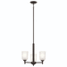 Kichler KK43670BK Black Mini Chandelier