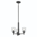 Kichler KK43670BKCLR Black Mini Chandelier