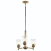 Kichler KK43670NBRCLR Natural Brass Mini Chandelier