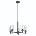 Kichler KK43671BKCLR Black Mini Chandelier