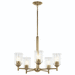 Kichler KK43671NBRCLR Natural Brass Mini Chandelier