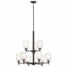 Kichler KK43672BK Black Mid Sized Chandelier