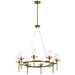 Kichler KK43695NBR Natural Brass Mid Sized Chandelier