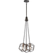 Kichler KK43717RS Raw Steel Multi Light Pendant