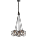 Kichler KK43718RS Raw Steel Multi Light Pendant