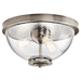 Kichler KK43740CLP Classic Pewter Flush Mount Ceiling Light