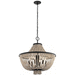 Kichler KK43891DBK Distressed Black Up Light Pendant