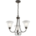 Kichler KK43937OZL16 Olde Bronze Mini Chandelier