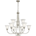 Kichler KK43939NIL16 Brushed Nickel Mid Sized Chandelier