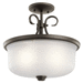 Kichler KK43942OZL16 Olde Bronze Semi Flush Mount Ceiling Light