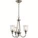 Kichler KK43945CLP Classic Pewter Mini Chandelier