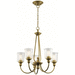 Kichler KK43946NBR Natural Brass Mid Sized Chandelier