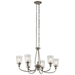 Kichler KK43947CLP Classic Pewter Mid Sized Chandelier