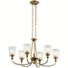 Kichler KK43947NBR Natural Brass Mid Sized Chandelier