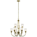 Kichler KK43948NBR Natural Brass Mid Sized Chandelier