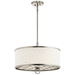 Kichler KK43987NI Brushed Nickel Drum Pendant