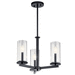 Kichler KK43997BK Black Mini Chandelier