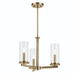 Kichler KK43997NBR Natural Brass Mini Chandelier